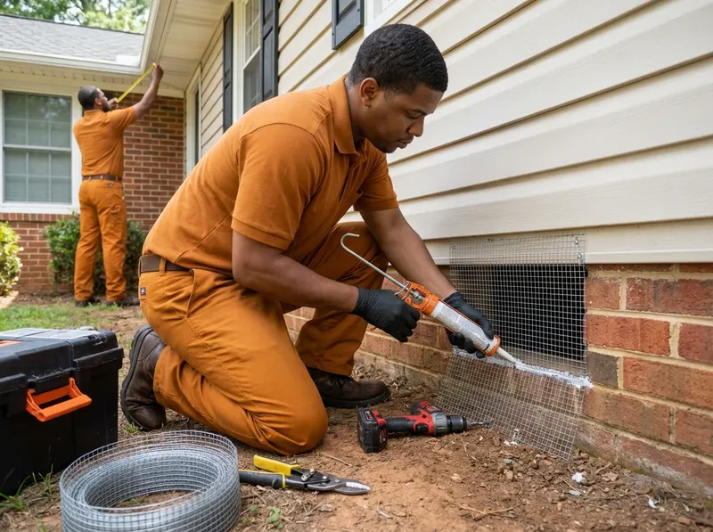 Rodent & Small Wildlife Mechanical Exclusion in Charlotte, NC